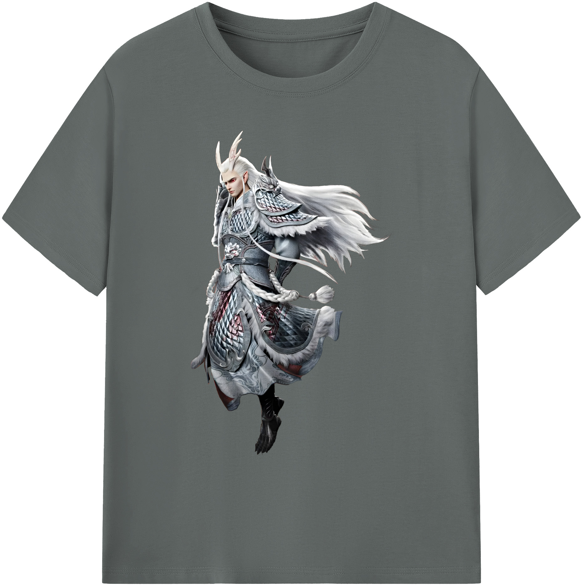 （画像用） Ne Zha 2 ナタ 魔童の大暴れ 綿100％ メンズ半袖Tシャツ｜肌触りやわらか＆通気性